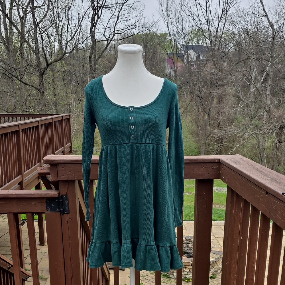 Wild Fable Waffle Knit Long Sleeve Dress